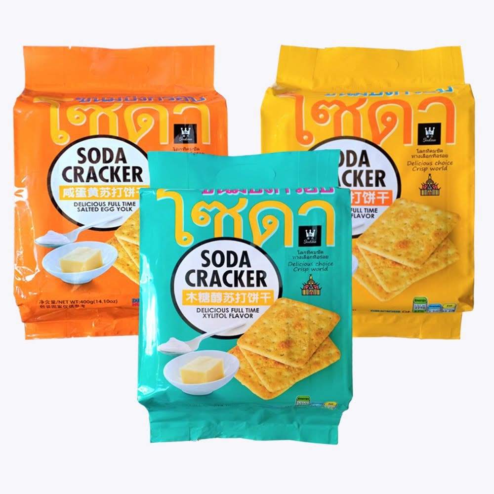 Bánh Soda Cracker ăn kiêng vị mặn Thái Lan 400g